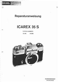 Zeiss Ikon Icarex manual. Camera Instructions.